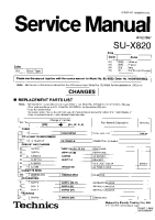 Technics - SUX-820 - Service manual 